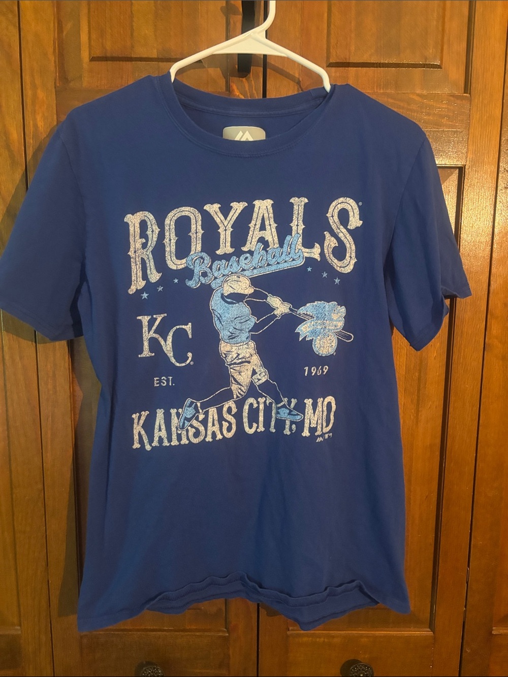 Majestic Royal Blue Kansas City Royals Graphic Tee